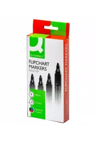 Q-connect Marker do flipchart�w okr�g�y 4 szt.