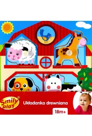 Puzzle Uk�adanka Drewniana Farma Smily Play