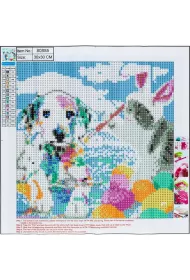 Centrum Diamentowa mozaika 5D - Cat&Dog 30x30cm