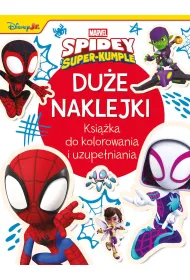 Du�e naklejki. Ksi��ka do kolorowania i uzupe�niania. Marvel Spidey i Super-kumple