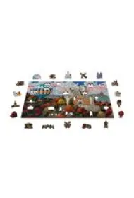Puzzle drewniane z figurkami 750 el. Zamek Neuschwanstein Wooden.City