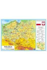 Podk�adka na biurko Polska mapa fizyczna