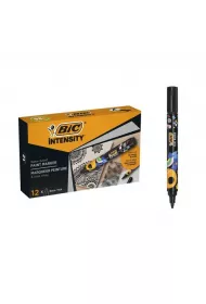 Bic Markery akrylowe Intensity Classic czarny 12 szt.