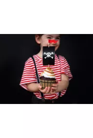 PartyDeco Zestaw do muffinek Piraci 6 szt.