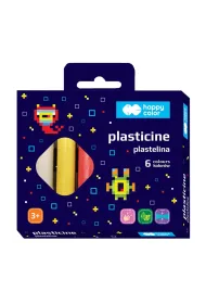Plastelina okr�g�a Pixi Planet 6 kolor�w Happy Color