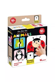 Puzzle 16 el. On-the-Go - Halves. Animals Banana Panda