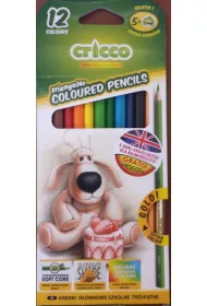 Cricco Kredki trjktne 12 szt.