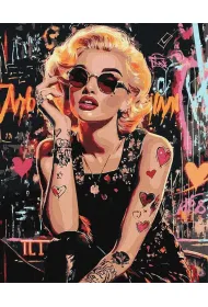 Ideyka Malowanie po numerach - Buntowniczka Monroe 40x50cm