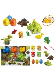 Masa plastyczna z foremkami dinozaury Trifox