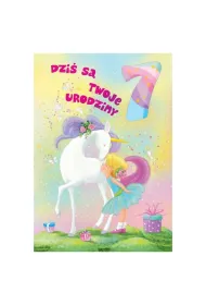 Art Nuvo Karnet 7 urodziny jednoro�ec