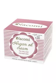 Nacomi Argan Oil Cream 30+ krem arganowy z kwasem hialuronowym na noc 50 ml