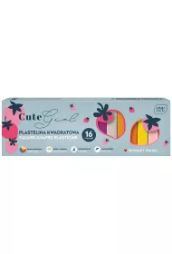 Interdruk Plastelina kwadratowa  Cute Girl 16 szt.