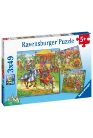 Puzzle 3x49 el. Rycerze Ravensburger