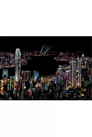 Twoje Hobby Hong Kong. Magiczna zdrapka - wydrapywanka 40.0 x 28.5 cm