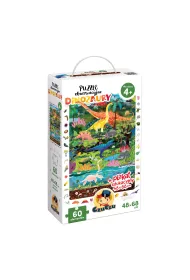 Puzzle obserwacyjne 60 el. Dinozaury Bright Junior Media