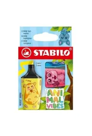 Zakre�lacz mini 3kolory Animal Vibes etui STABILO 07/03-73