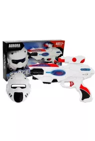 Pistolet laserowy + maska LeanToys