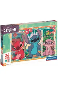 Puzzle 24 el. Maxi SuperColor. Stitch Clementoni