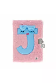 Pami�tnik pluszowy zamykany Pink  J  �wiec�cy  STARPAK 526050