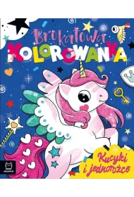 Kucyki i jednoro�ce. Brokatowa kolorowanka