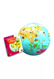Caly Dmuchany globus pi�ka - Mali Podr�nicy, pi�ka 30cm