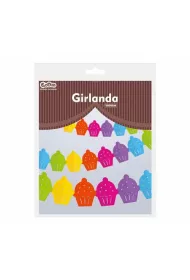 Godan Girlanda papierowa - Kolorowe babeczki 36x15 cm