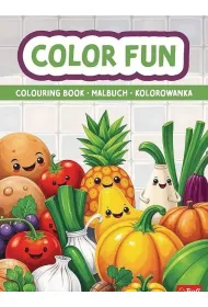 Owoce i warzywa. Kolorowanka. Malbuch. Colouring book