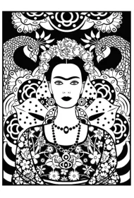 Kolorowanka welwetowa 47x35cm Frida Kahlo