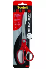 3M No�yczki biurowe SCOTCH 1427 ergonomiczne, czerwono-szare 18cm