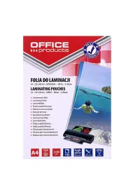 Folia do laminowania A4 Office Products 2x80mikr b�yszcz�ca 100szt. transparentna