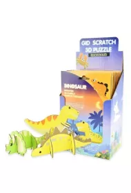 Puzzle 3D zdrapki �wiec�ce w ciemno�ci Dinozaury Robe