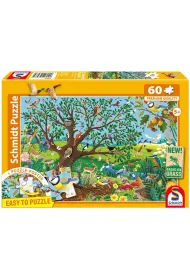 Puzzle PQ 60 el. Zwierz�ta w ogrodzie Schmidt