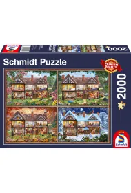Puzzle 2000 el. Dom na cztery pory roku Schmidt