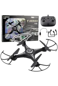 Dron Y-35 R/C obr�t 360 czarny LeanToys
