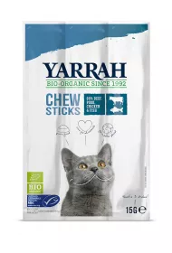 Yarrah Przysmaki z kawakami ryby, spirulin i algami dla kota 3 x 5 g Bio