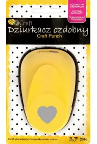 Dalprint Dziurkacz ozdobny serce falbanka 3,7 cm