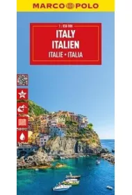 W�ochy, Malta. Mapa drogowa w skali 1:850 000