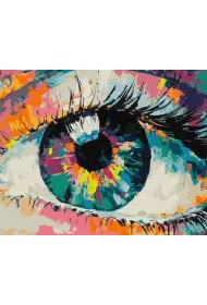 Ideyka Malowanie po numerach - T�czowy pogl�d 40x50cm