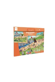 Puzzle magnetyczne i gra 2w1 Rycerze Scratch