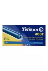 Pelikan Naboje d�ugie turkusowe 5 szt.