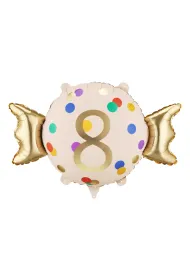 PartyDeco Balon foliowy Cukierek   8  , 61x37 cm, mix  1 op. / 1 szt.