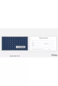 Stamp Zaproszenia Style wz�r nr 10 10 szt.