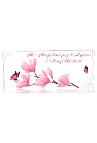 Stamp Karnet Flowers Urodziny wz�r nr 13