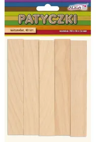 Aliga Patyczki drewniane naturalne 110x18x1,6 mm 40 szt
