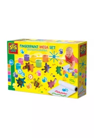 Mega zestaw do malowania palcami 6 kolorw 110ml Ses Creative