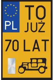 Yeku Karnet Urodziny 70 Zabytek