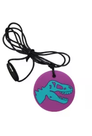 Jellystone Designs Gryzak terapeutyczny, dinozaur, fioletowy