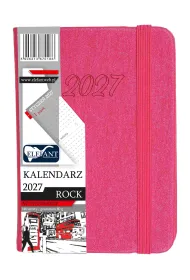 Kalendarz 2027 Rock A7 tygodniowy r�owy