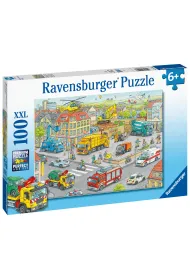 Puzzle 100 el. XXL Poci�g w mie�cie Ravensburger