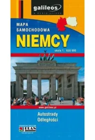 Niemcy mapa samochodowa 1:650000/Galileos/